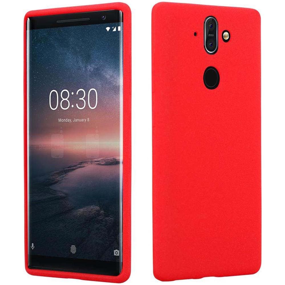 Cadorabo Custodia Compatibile Con Nokia 8 Sirocco In Frost Rosso - Coperchio Protettivo In Silicone Tpu Flessibile - Foto 8