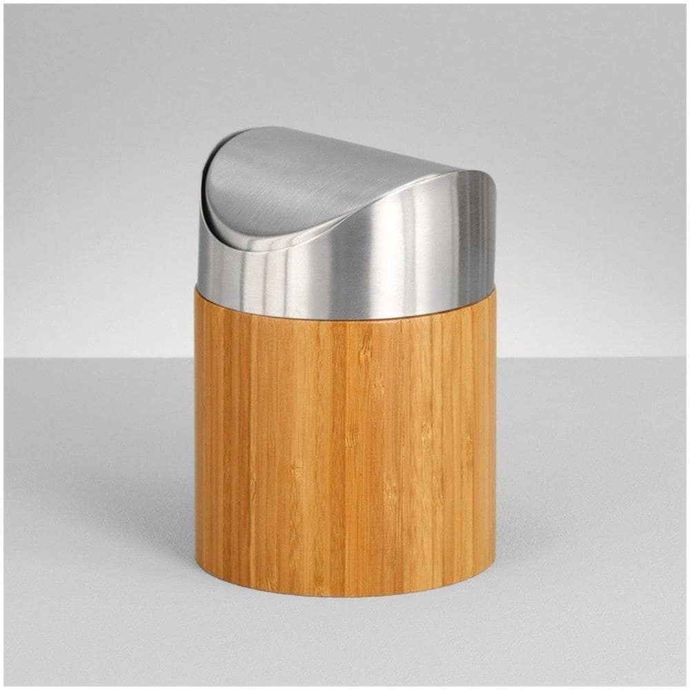 Cestino Bagno Mini Bamboo, Bidone Della Spazzatura, Zeller - Foto 2