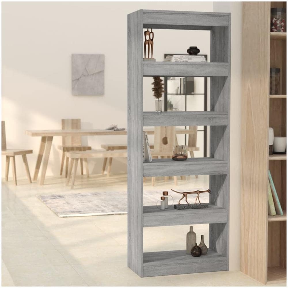Libreria /Divisorio Grigio Sonoma 60x30x166 cm in Truciolato - Foto 1