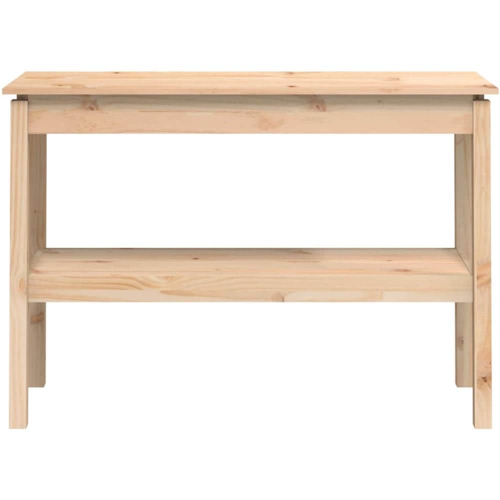 Tavolo Consolle 110x40x75 Cm In Legno Massello Di Pino - Foto 2