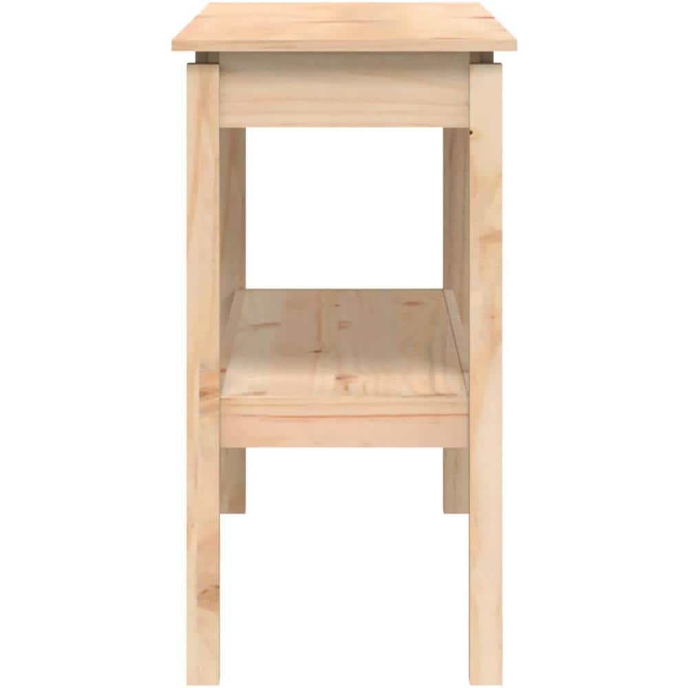 Tavolo Consolle 110x40x75 Cm In Legno Massello Di Pino - Foto 7