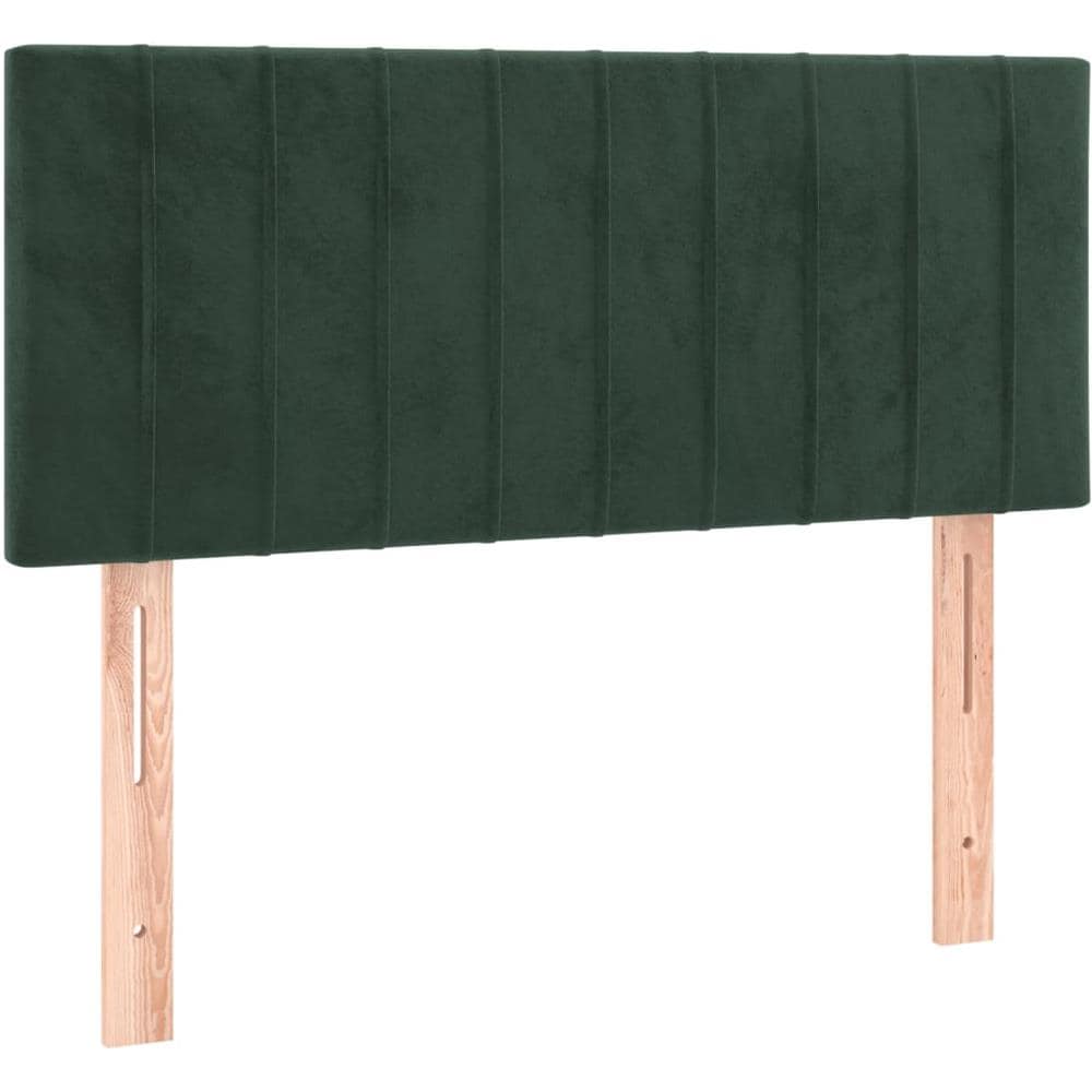 Testiera Verde Scuro 100x5x78/88 Cm In Velluto - Foto 2