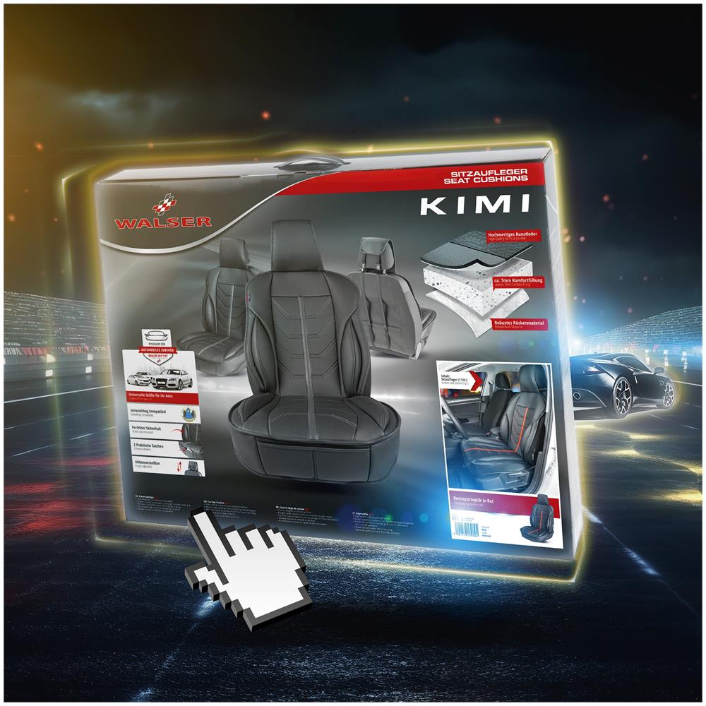 Coprisedili Auto Kimi Nero /rosso - Foto 1