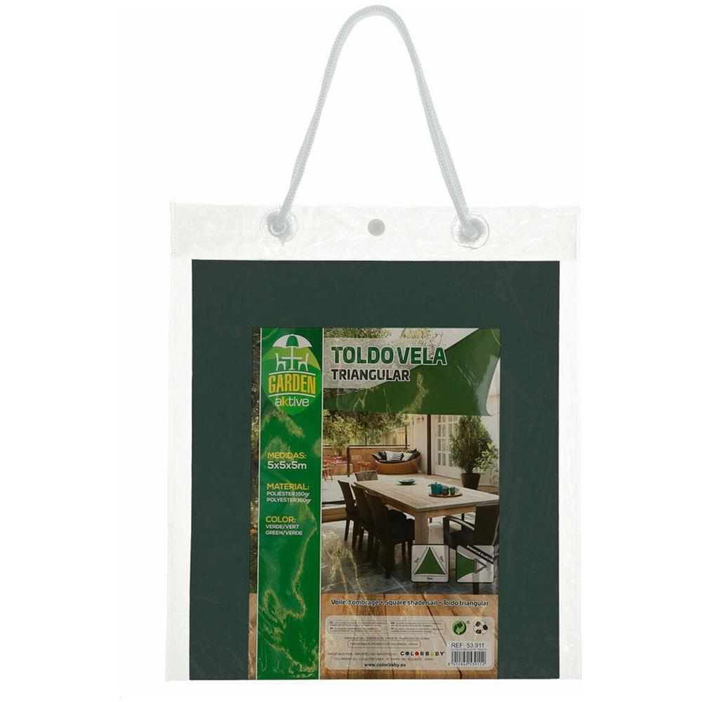Tenda Aktive Triangolare 500 X 0,5 X 500 Cm Poliestere Verde (4 Unità) - Foto 4