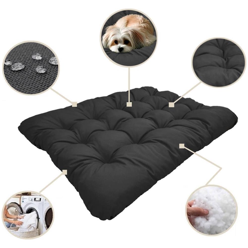80x60 cm PRESTIGE Cuccia per cani impermeabile personalizzabile Nero - Foto 2