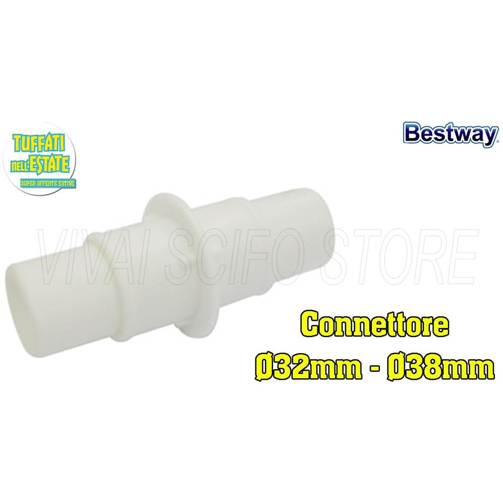 Connettore Per Tubi Da Ø32e Ø38 Mm Per Piscina - Foto 1