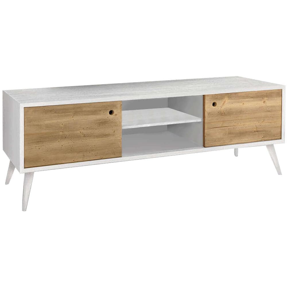 Brody - Mobile Porta Tv Moderno In Abete Spazzolato Naturale - Foto 1