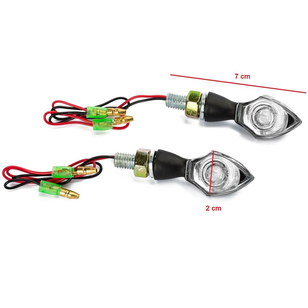 Indicatori Frecce Moto Segnalatori Direzione 12v Universali Diamante - Foto 2