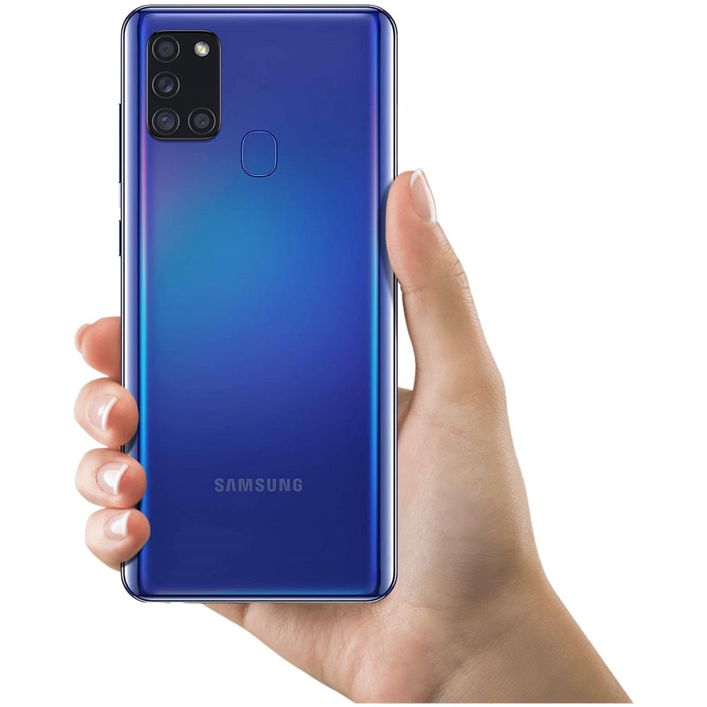 Copri Batteria Samsung Galaxy A21s Facciata Posteriore Sostitutiva Blu - Foto 5