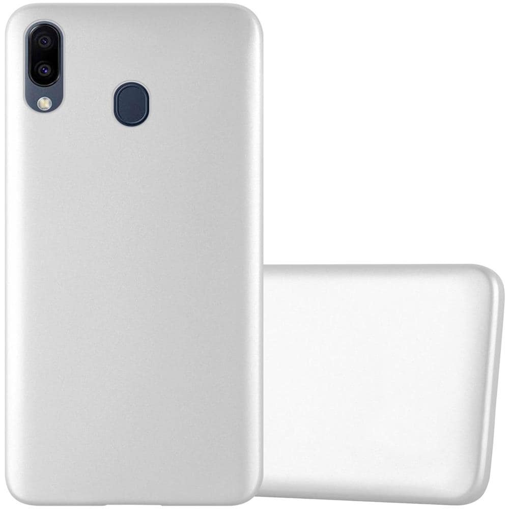 Custodia Compatibile Con Samsung Galaxy M20 In Argento Metallico - Coperchio Protettivo In Silicone Tpu Flessibile - Foto 1