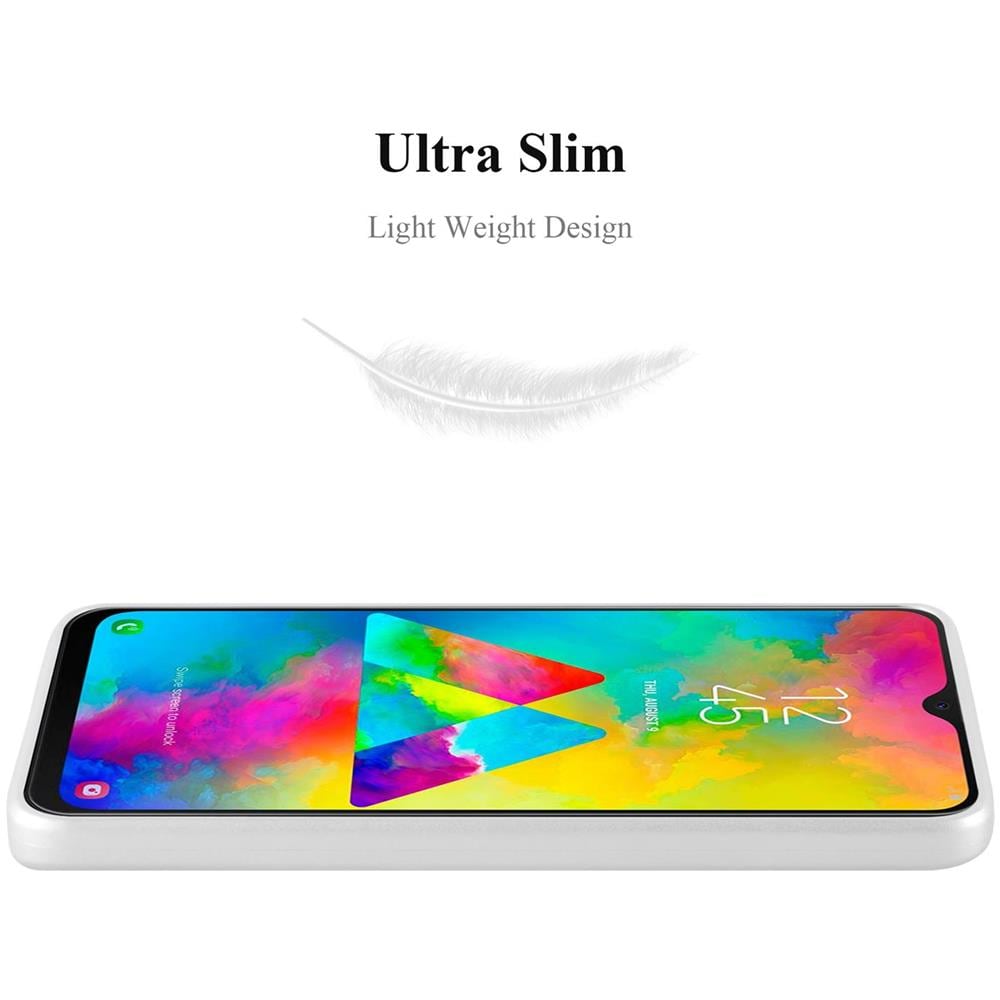 Custodia Compatibile Con Samsung Galaxy M20 In Argento Metallico - Coperchio Protettivo In Silicone Tpu Flessibile - Foto 2