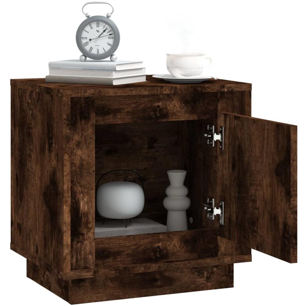 Comodini 2 Pz Rovere Fumo 44x35x45 Cm In Legno Multistrato - Foto 10
