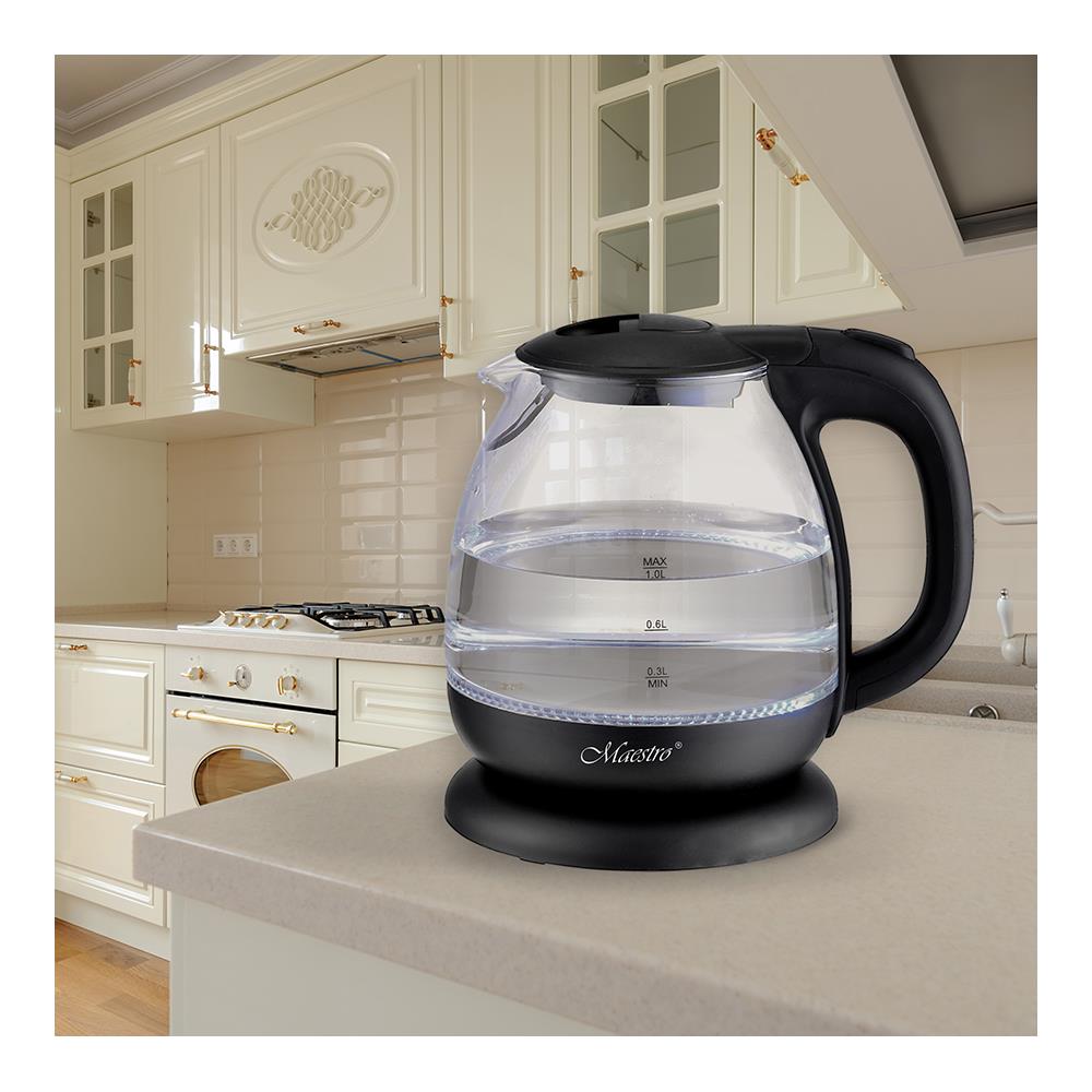 MR-055-BLACK bollitore elettrico 1 L 1100 W Nero - Foto 2