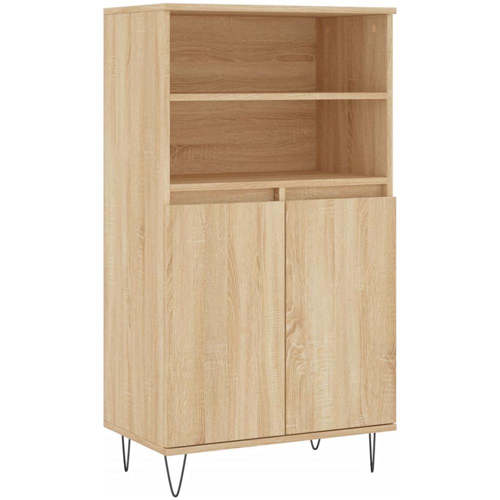Credenza Rovere Sonoma 60x36x110 Cm In Legno Multistrato - Foto 2