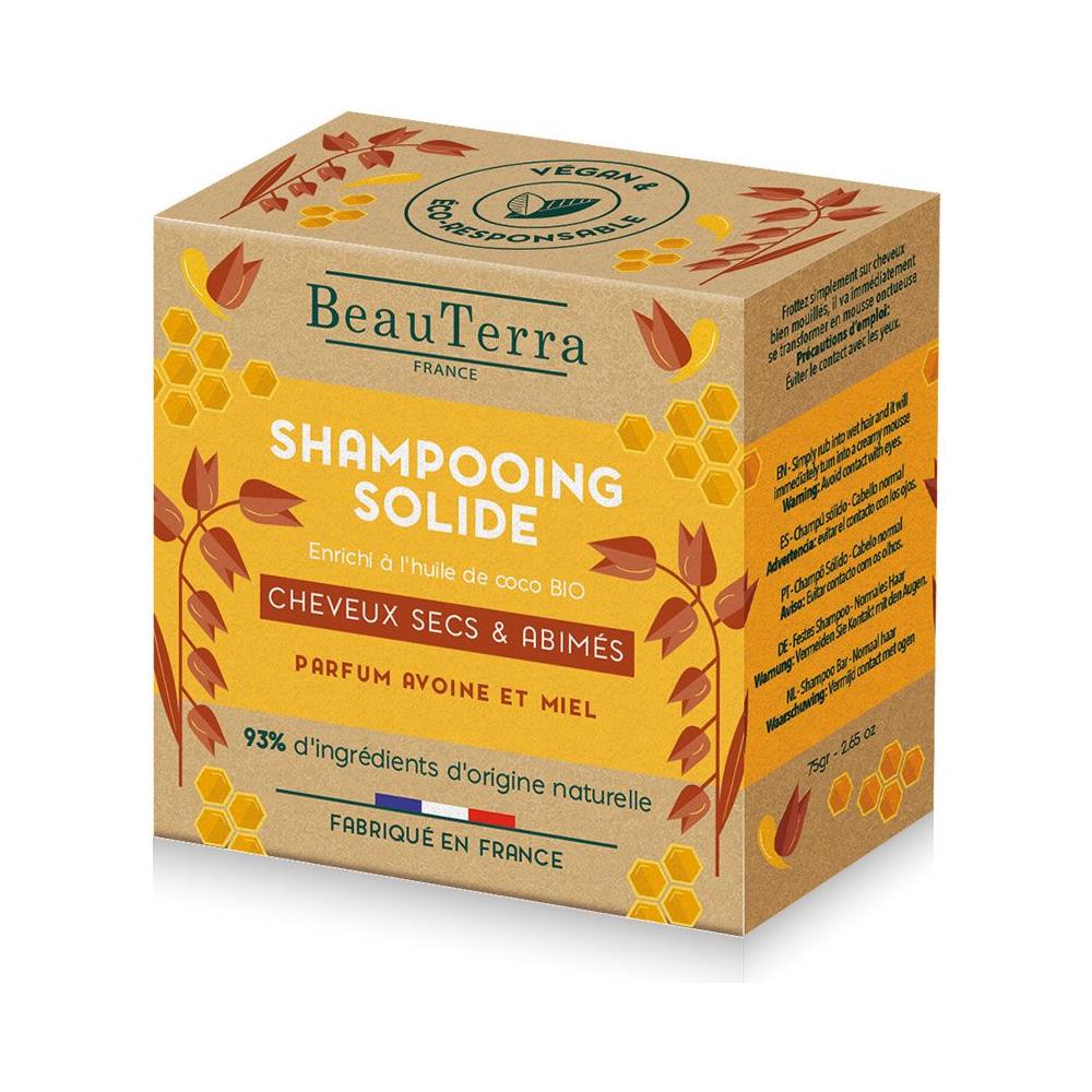 Shampoo Solido Capelli Secchi E Abimi 75g Capelli Secchi E Danneggiati Beauterra - Foto 1