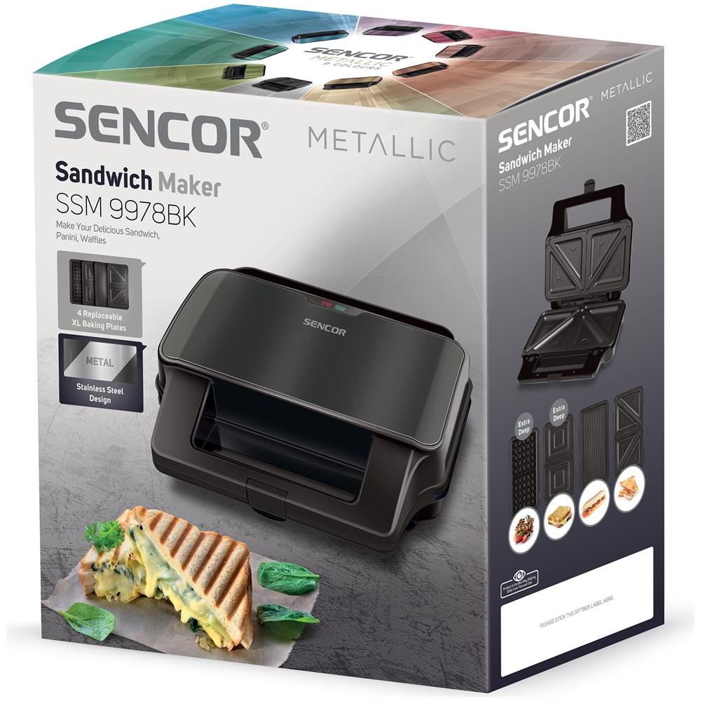 SSM 9978BK tostiera 900 W Nero - Foto 10