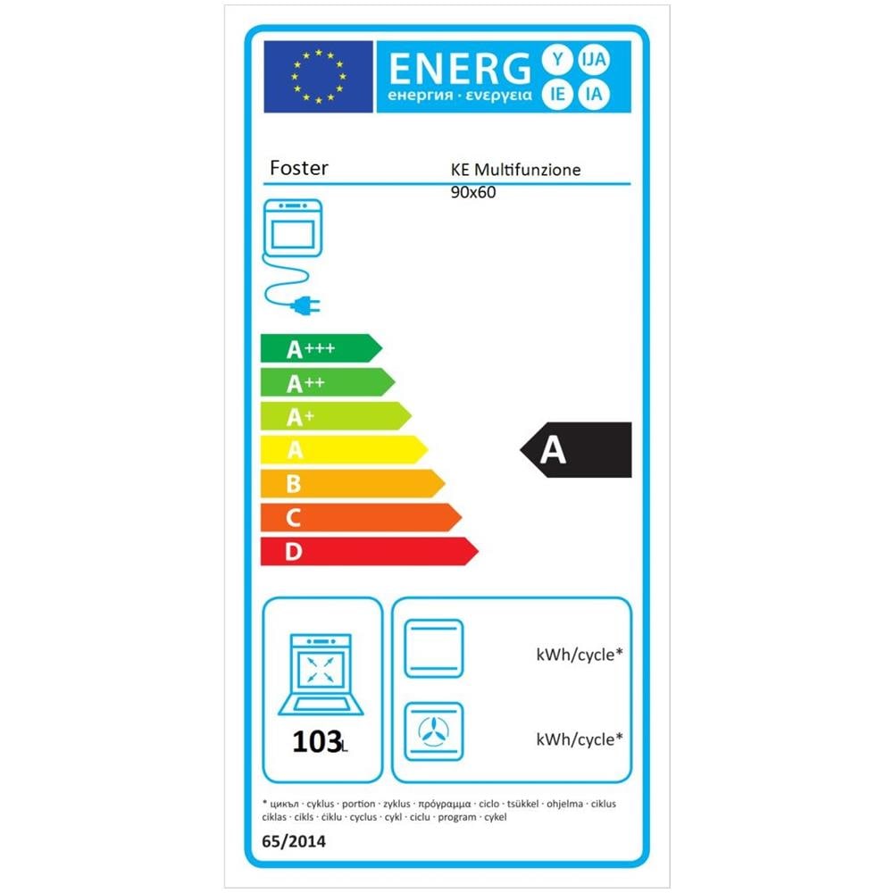 Forno Elettrico da Incasso 8052747842056 Capacità 103 L Multifunzione Ventilato Colore Acciaio Inox - Foto 2