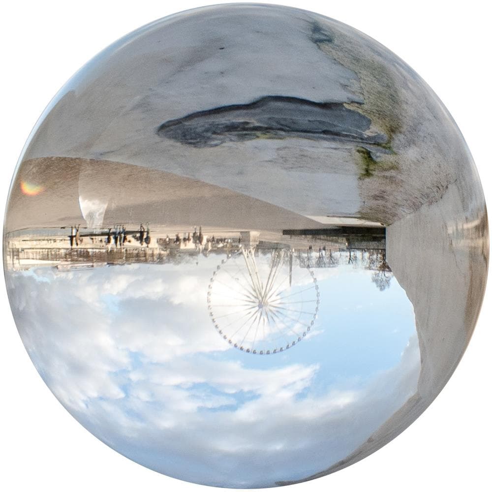 Lensball 90mm I Sfera di Vetro I Sfera di Cristallo I Sfera della foto con la borsa di stoccaggio & panno di pulizia in microfibra per la pulizia della sfera di vetro - Foto 2