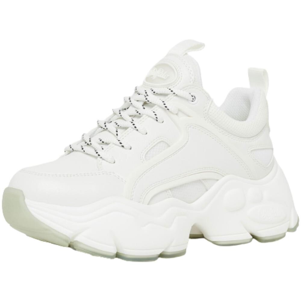 Scarpe Donna Buffalo Binary Vegan Sneaker Zeppa Bianco Ds21bf03 Bn16304481 - Foto 1