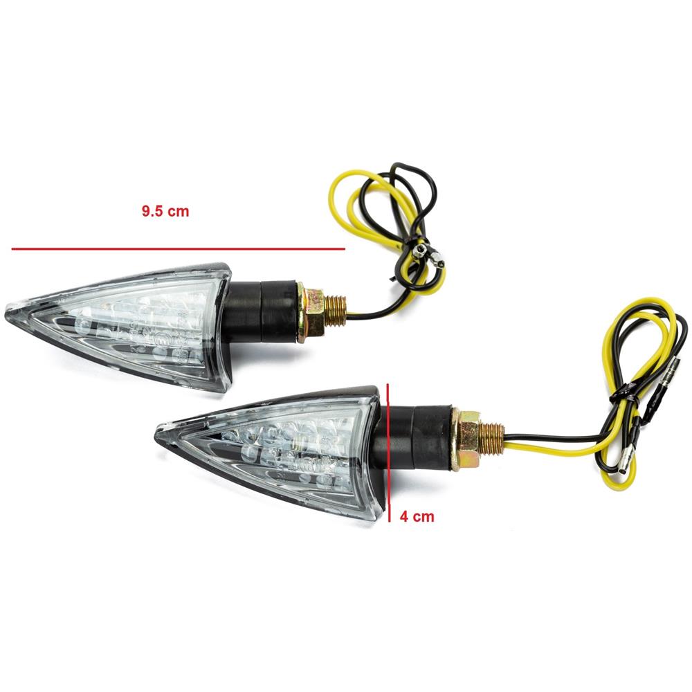 Indicatori Frecce Moto Segnalatori Direzione 12v Universali Diamante - Foto 3