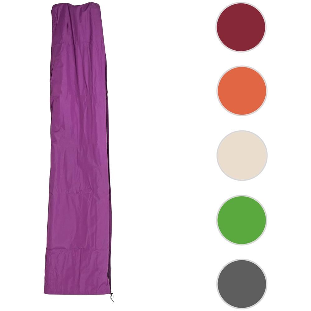 Copertura di protezione HWC per ombrellone a sbalzo fino a 4,3 m (3x3 m), copertura con cerniera ~ grigio crema