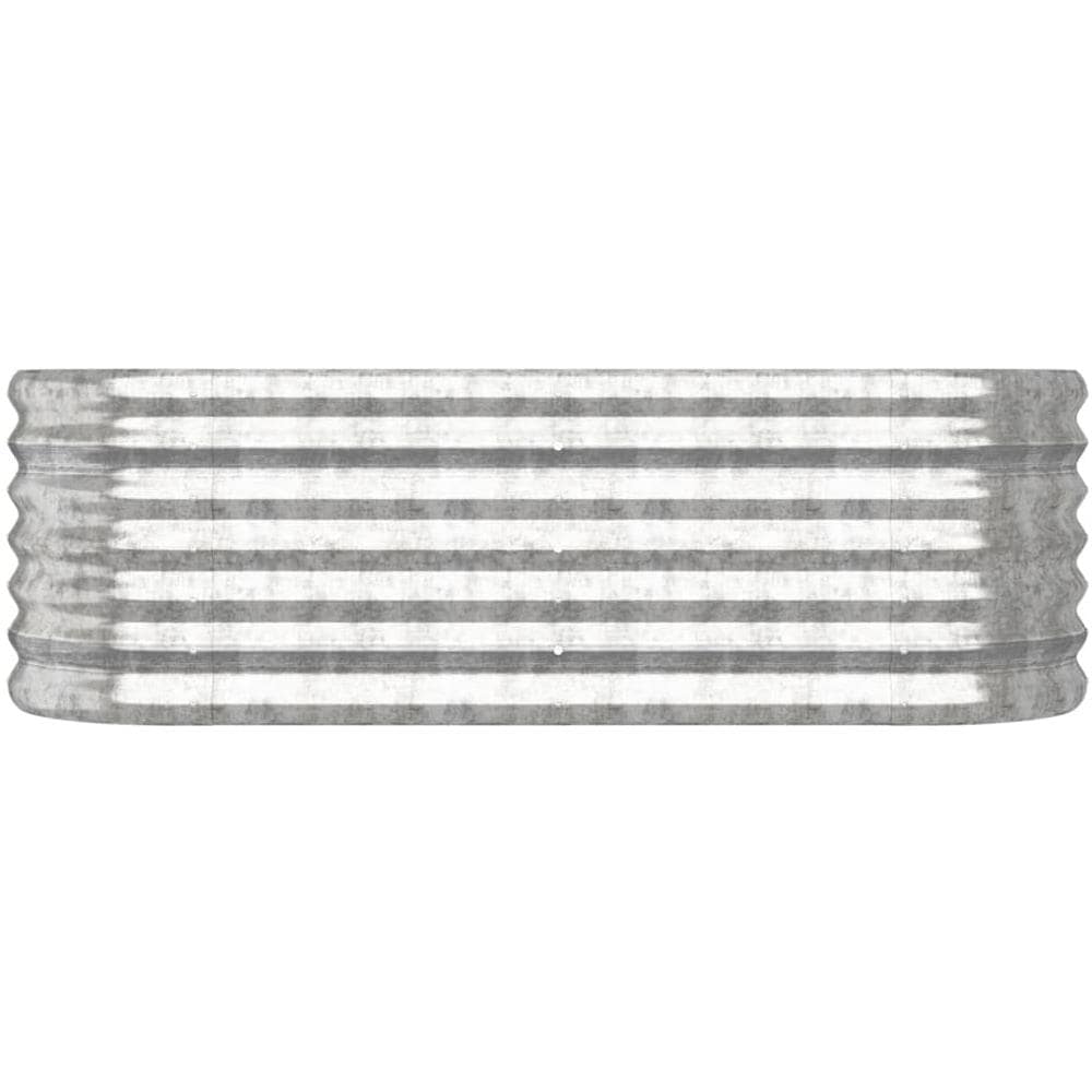 Letto Giardino Acciaio Verniciato a Polvere 114x40x36cm Argento - Foto 2