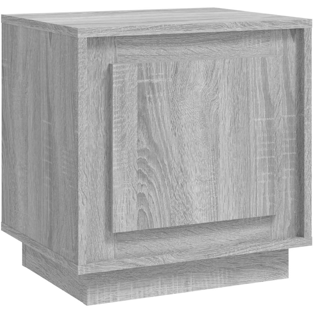 Comodino Grigio Sonoma 44x35x45 Cm In Legno Multistrato - Foto 2