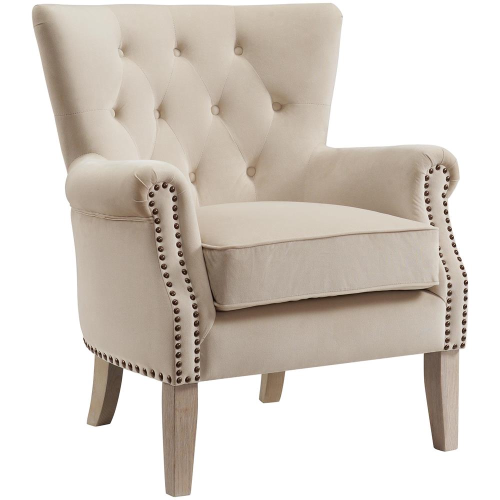 Sedia Accento In Twill Beige - Foto 1