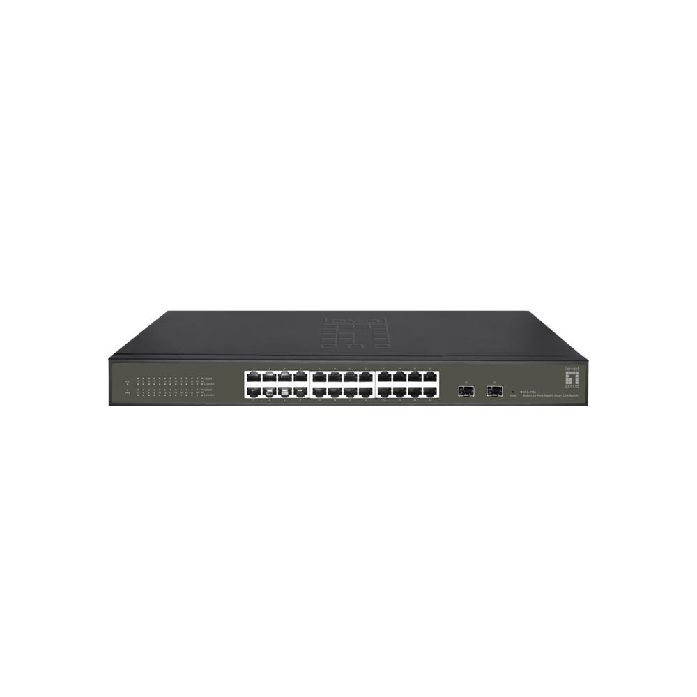 GES-2126 switch di rete Gestito L2 Gigabit Ethernet (10/100/1000) Nero - Foto 1