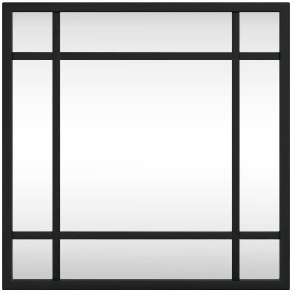 Specchio Da Parete Nero 30x30 Cm Quadrato In Ferro - Foto 3