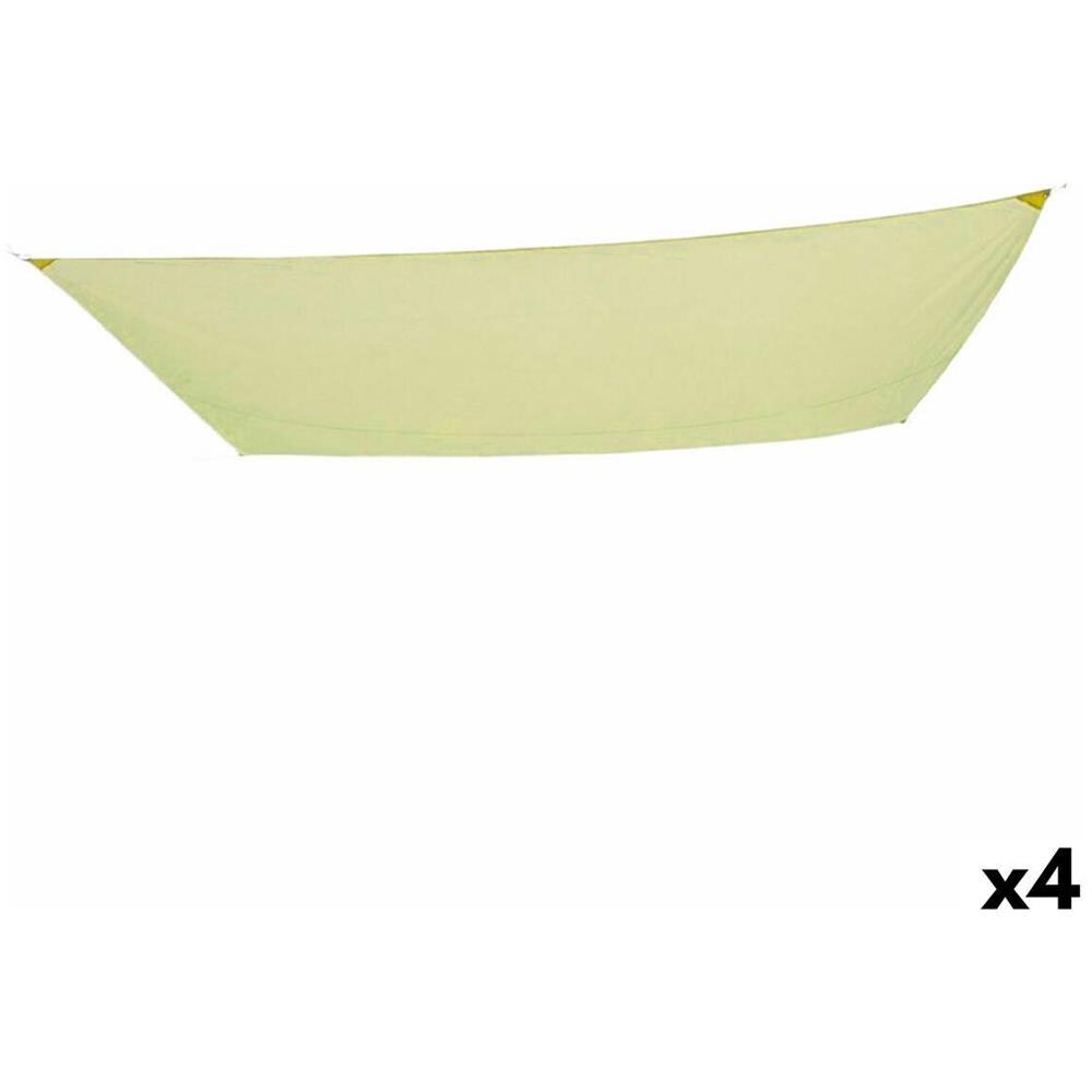 Tenda Aktive Triangolare 300 X 0,5 X 400 Cm Poliestere Crema (4 Unità) - Foto 1