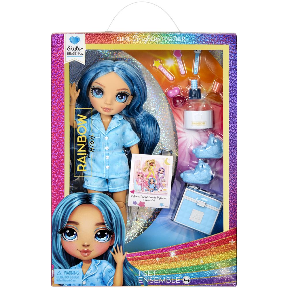Rainbow High Junior High PJ Party Fashion Doll- Skyler (Blue) - Foto 1