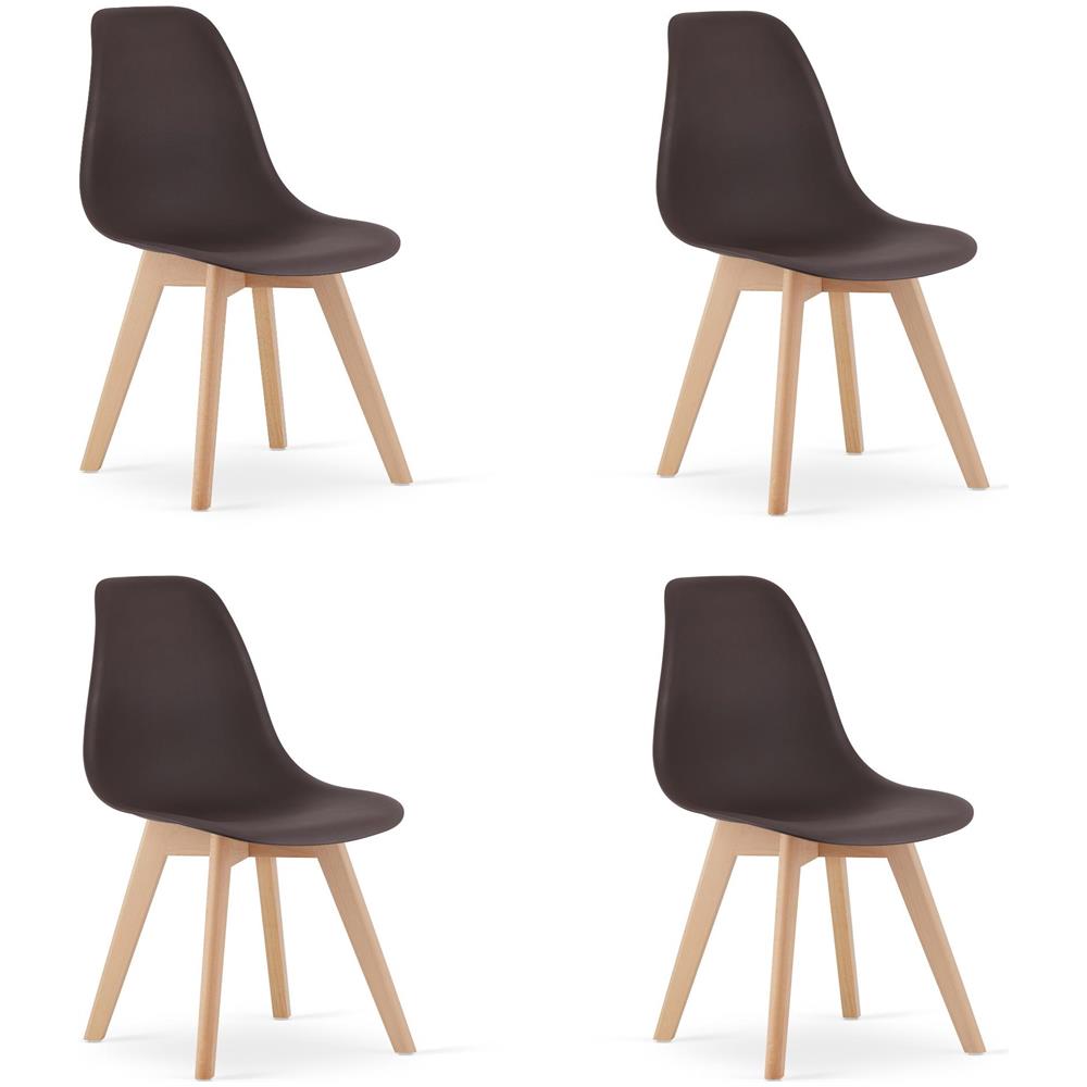 Sedia KITO - Design ergonomico senza tempo per il soggiorno x 4 - Foto 1