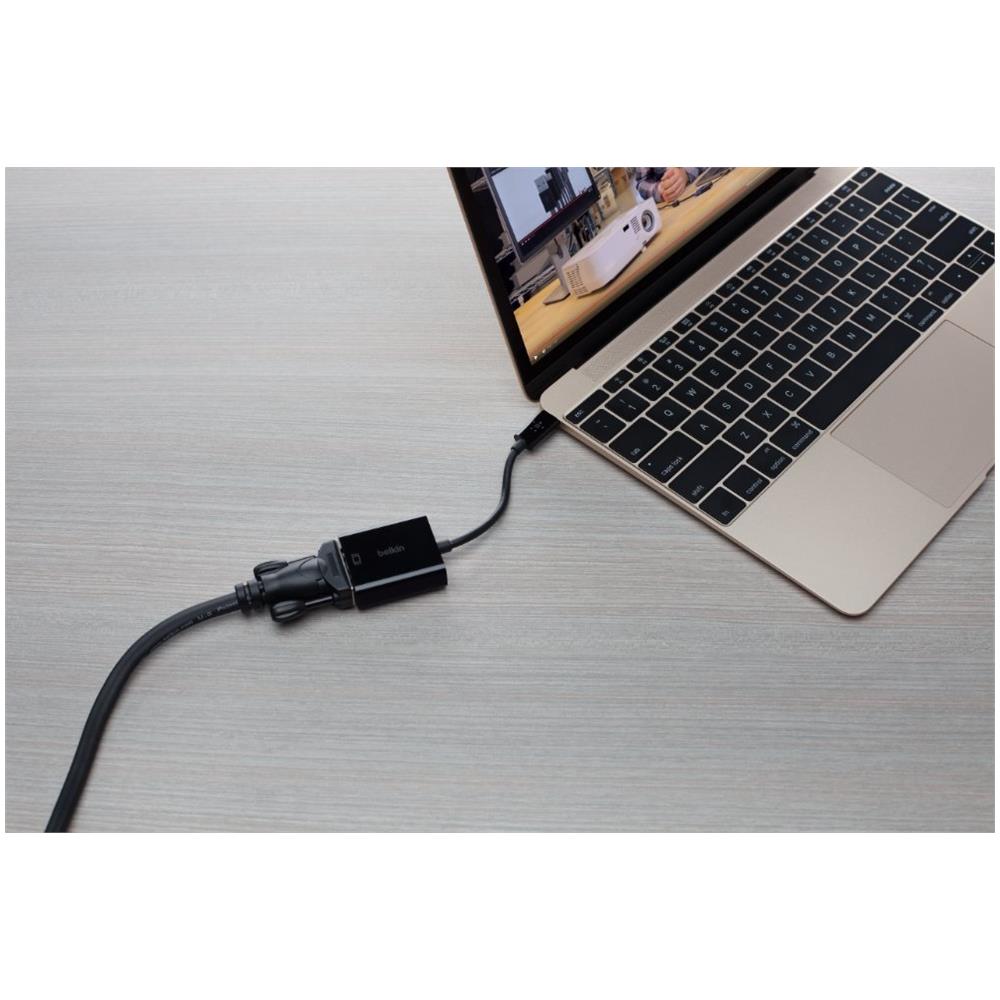 F2CU037btBLK Adattatore da USB-C a VGA M / F Colore Nero - Foto 1