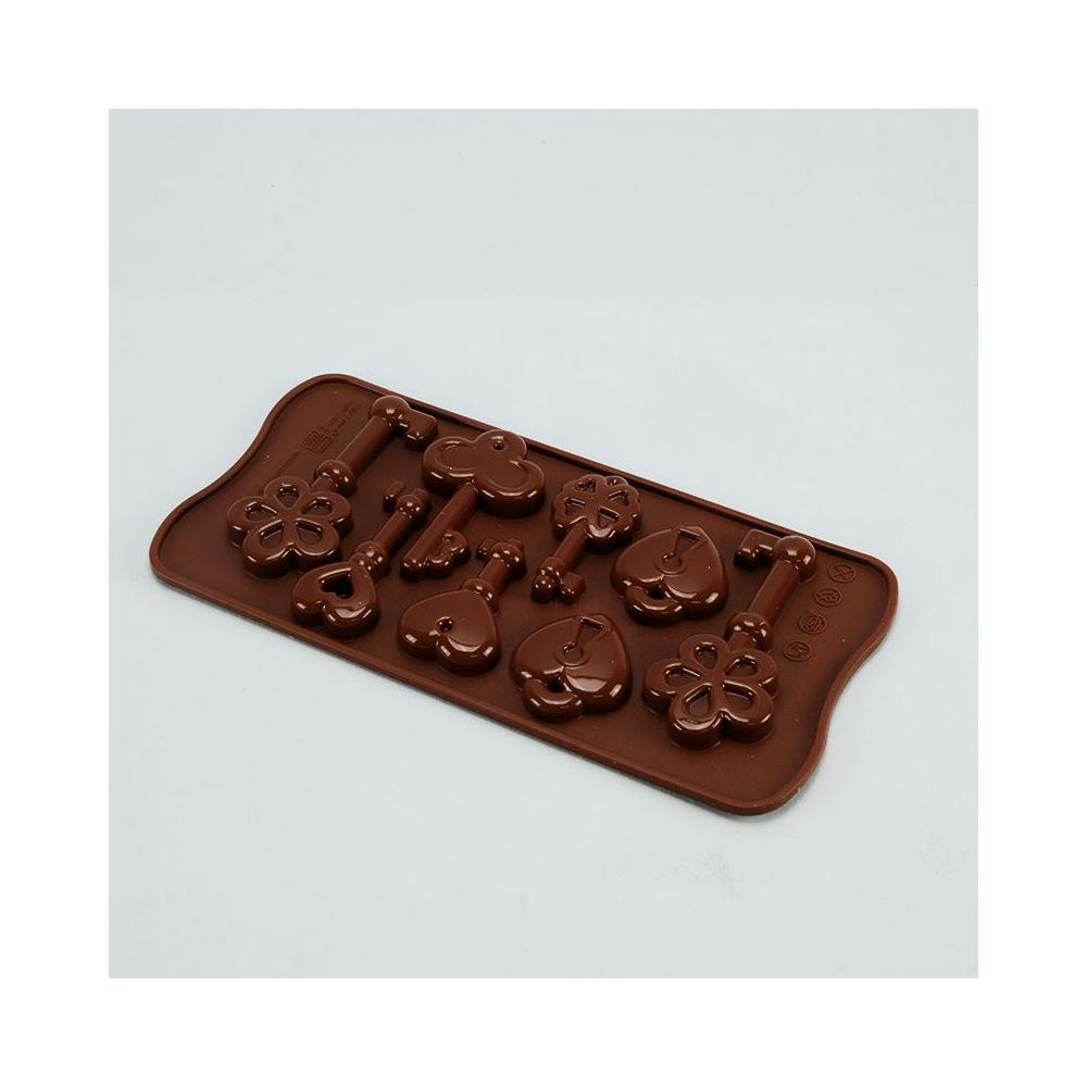 Stampo cioccolato keys easy choc 35x30mm h. 16mm 112.5ml silicone - Foto 2