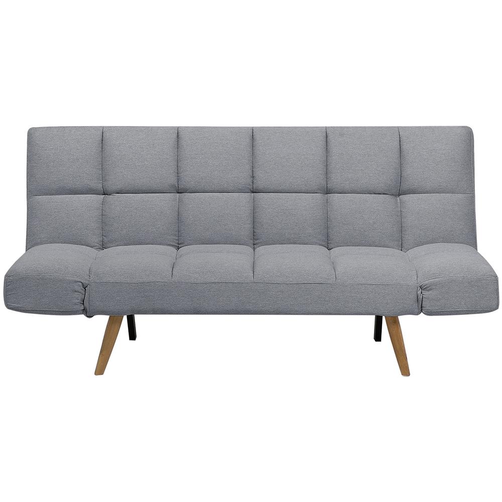 Divano Letto In Tessuto Grigio Chiaro Ingaro - Foto 1