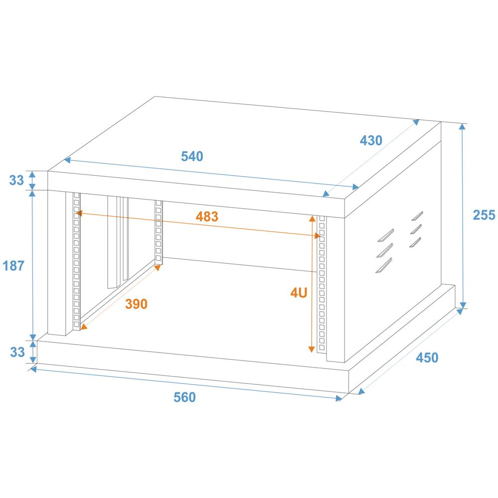 Steel Rack Sr-19, 4u - Foto 2