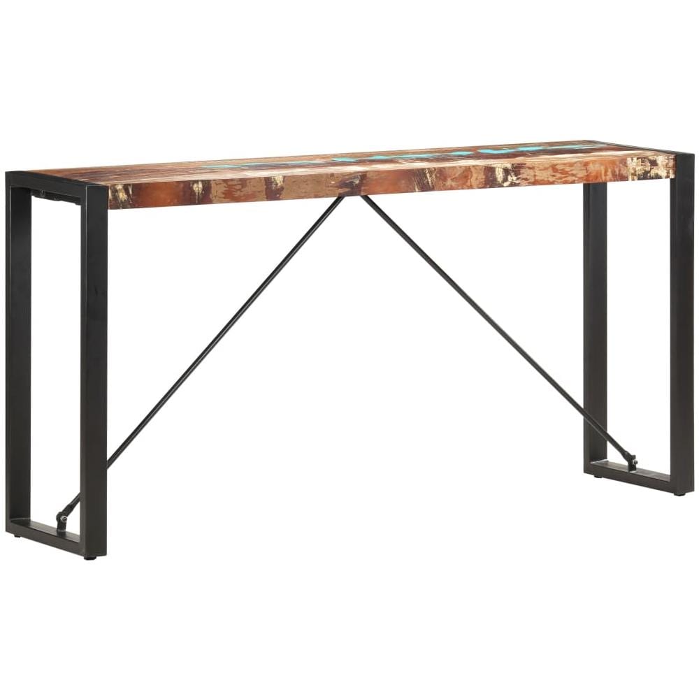 Tavolo Consolle 150x35x76 Cm In Legno Massello Di Recupero - Foto 1