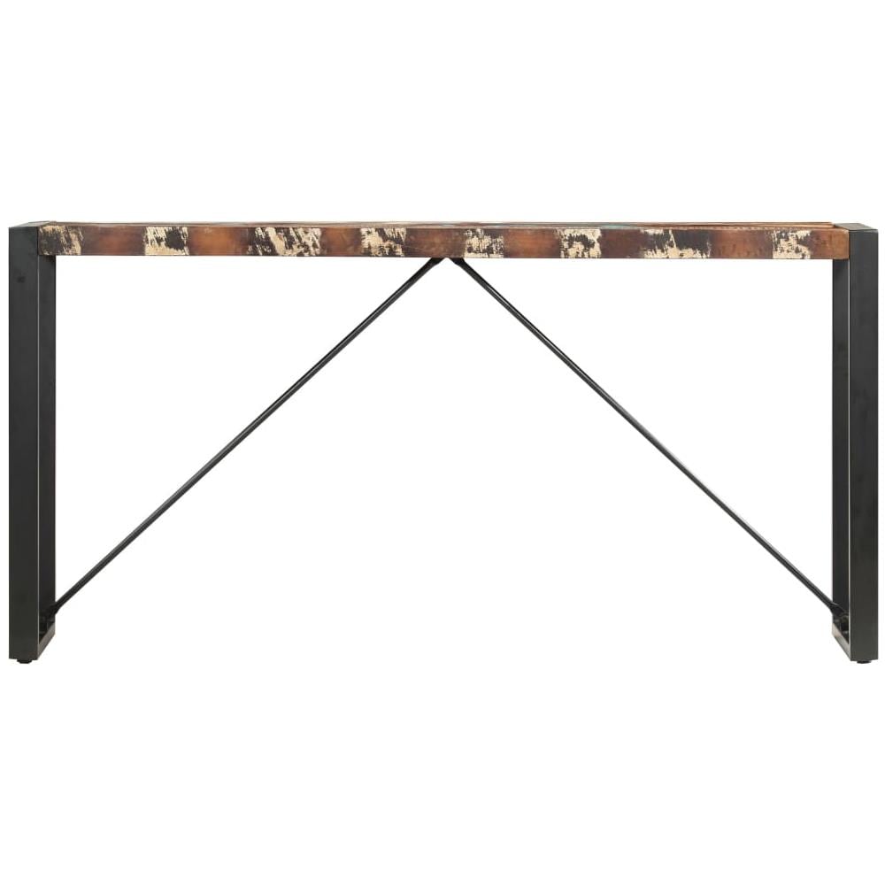 Tavolo Consolle 150x35x76 Cm In Legno Massello Di Recupero - Foto 2