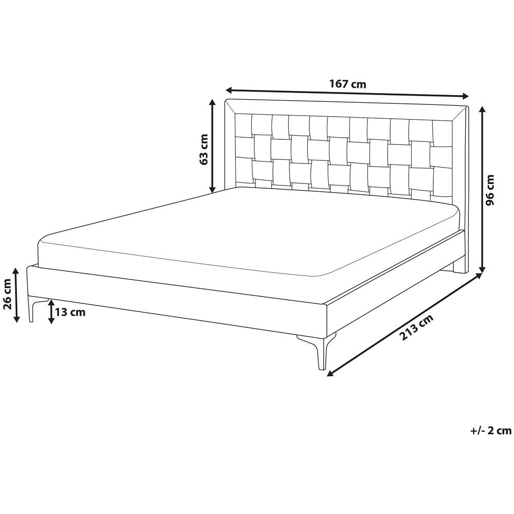 Letto In Velluto Verde 160 X 200 Cm Limoux - Foto 2