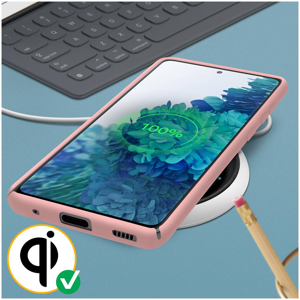 Cover Silicone Samsung Galaxy S20 Fe Semi-rigida Opaca Soft Touch Rosa - Foto 5