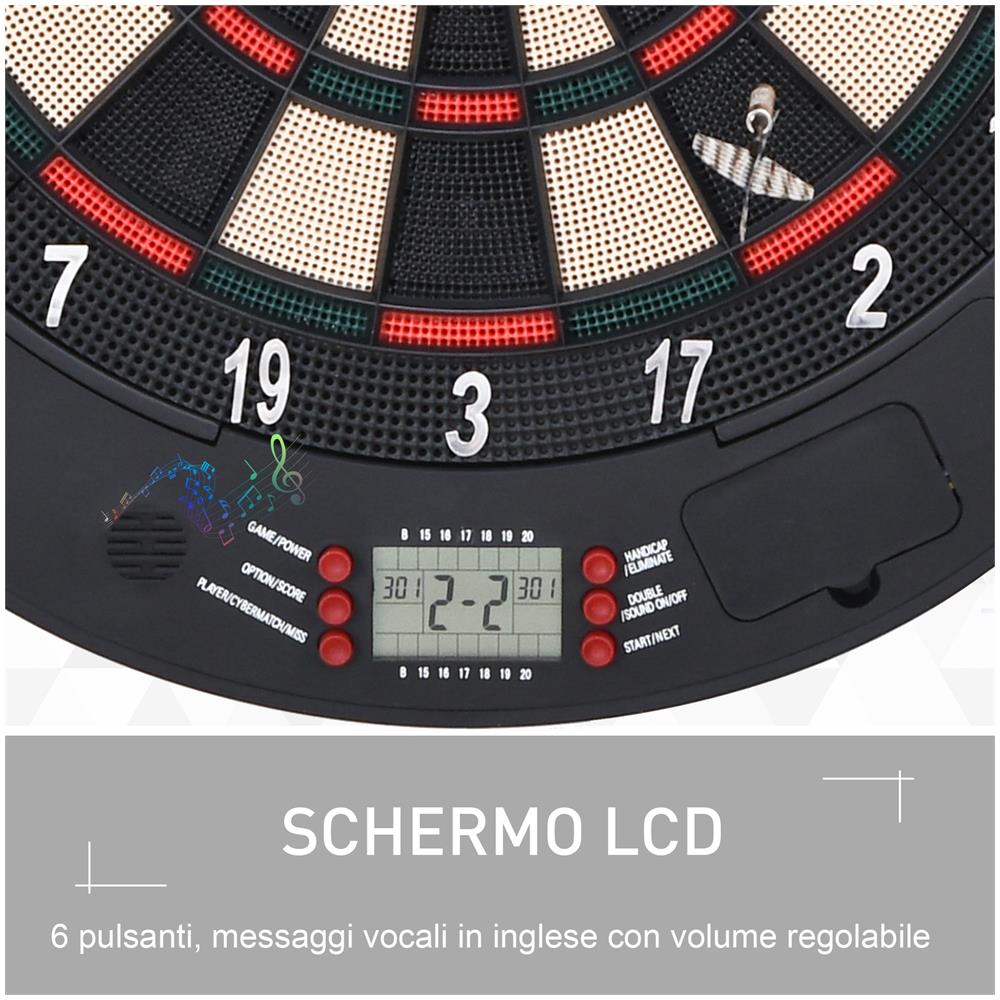 Bersaglio Freccette Elettronico Per 8 Giocatori E 26 Modalità Di Gioco - Foto 2
