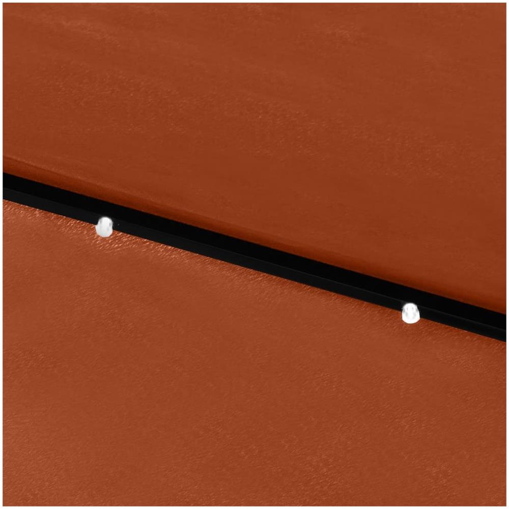 Ombrellone da Esterni con LED e Palo in Acciaio Terracotta 2x3m - Foto 2