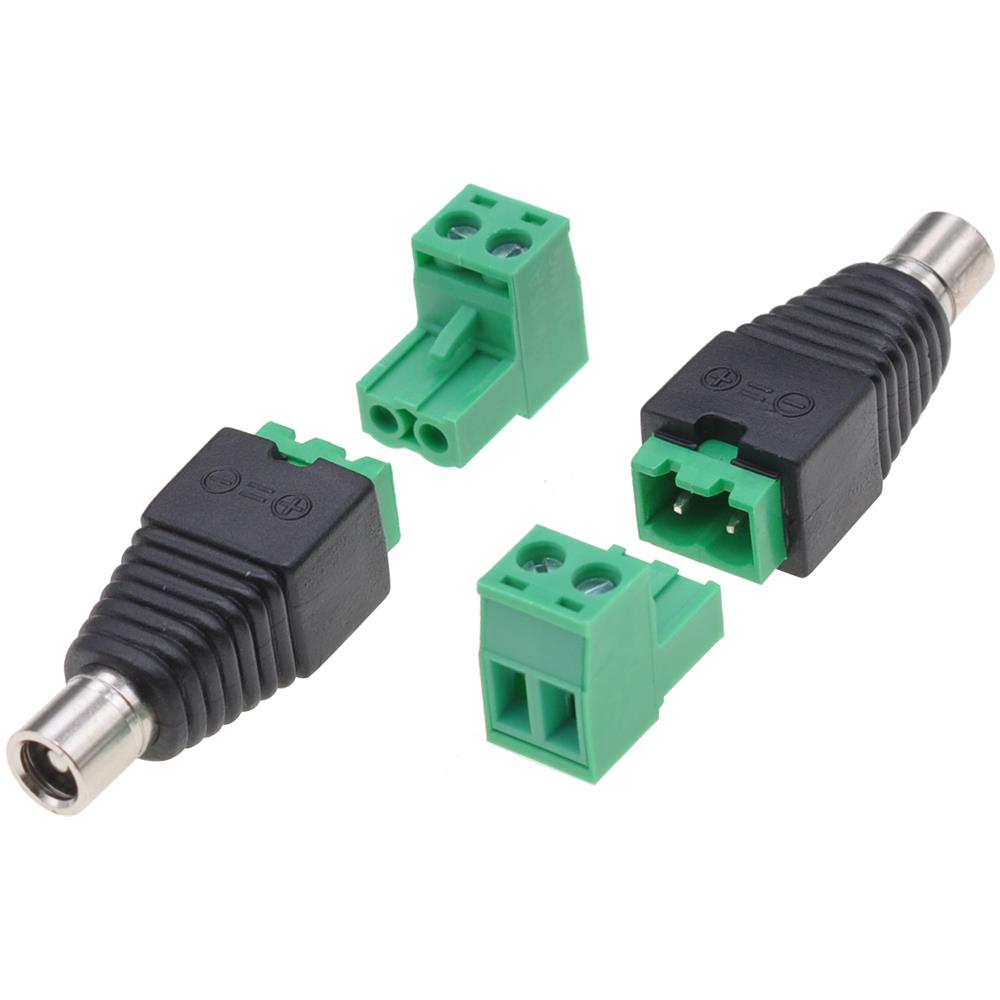 Adattatore Connettore Dc 2.5x5.5 Mm Femmina Terminal Block 2 Pin - Foto 1