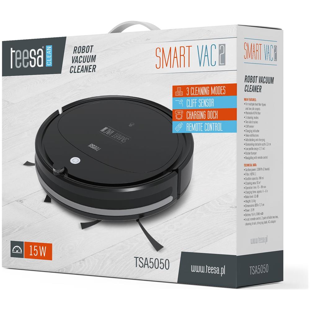 Robot Aspirapolvere Smart VAC 2 i Colore Nero - Foto 9