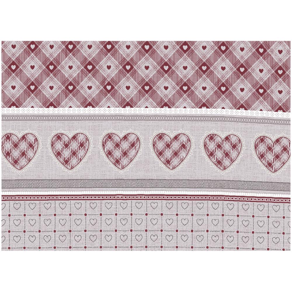 Copripiumino Sacco Piumone Pensieri Delicati Cotone Disegno Chalet Matrimoniale Rosso - Foto 2