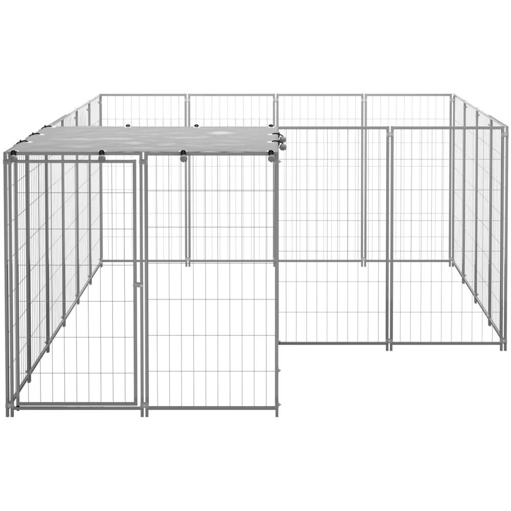 Gabbia Per Cani Argento 6,05 M In Acciaio - Foto 3