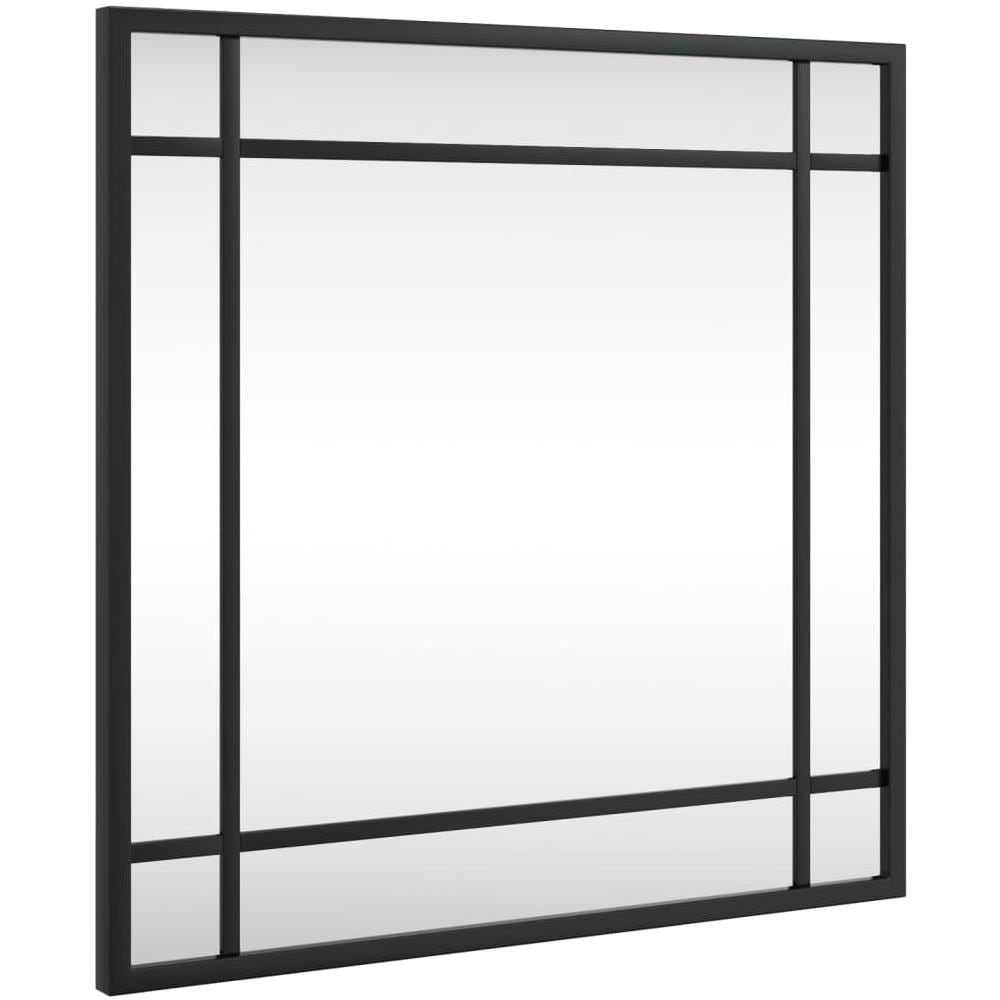 Specchio Da Parete Nero 40x40 Cm Quadrato In Ferro - Foto 2