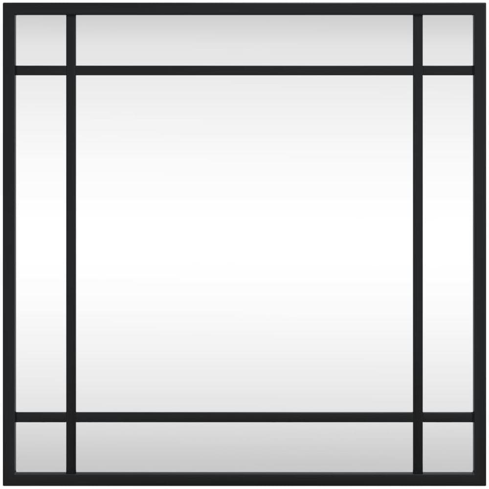 Specchio Da Parete Nero 40x40 Cm Quadrato In Ferro - Foto 3