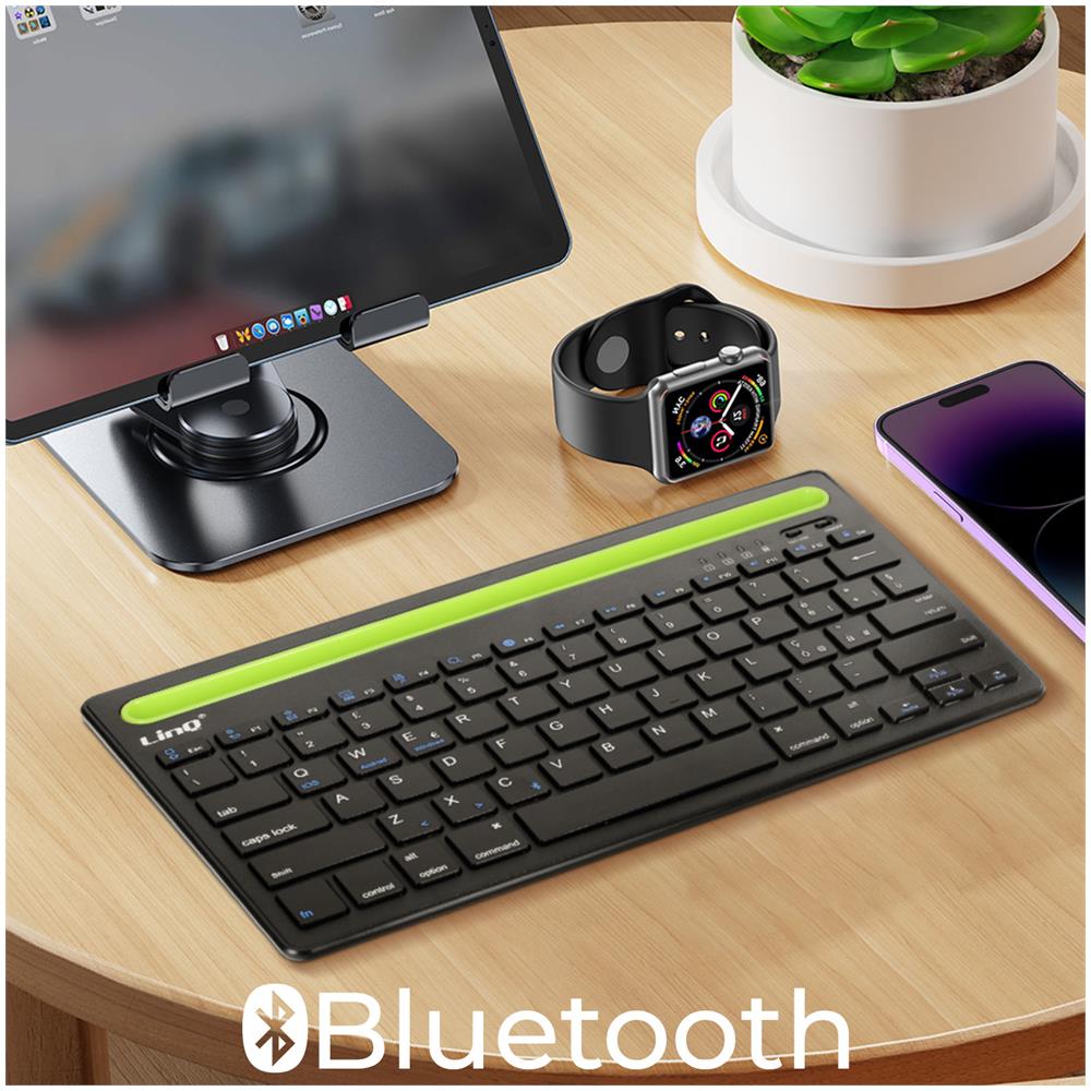 Tastiera Wireless Qwerty Nera Linq, Compatibile Con Ios / Android / Windows - Foto 5